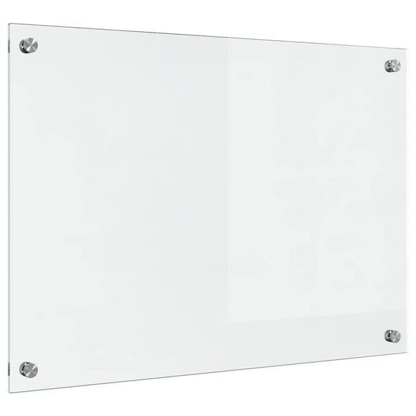 vidaXL Kuchyňská zástěna Transparentní 70 x 50 cm tvrzené sklo