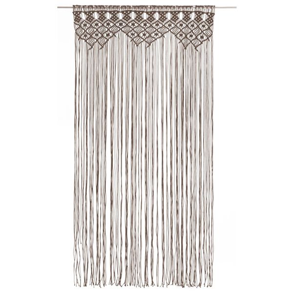vidaXL Macramé závěs taupe 140 x 240 cm bavlna