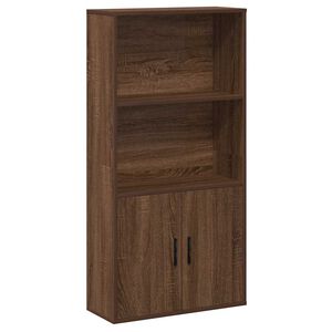 vidaXL Knihovna hněd&yacute; dub 60x24x120 cm kompozitn&iacute; dřevo