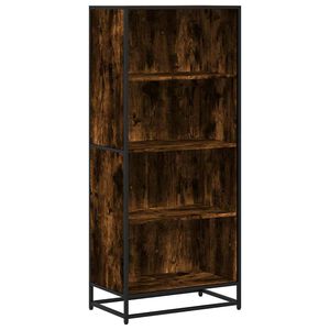 vidaXL Knihovna kouřov&yacute; dub 60 x 35 x 139 cm kompozitn&iacute; dřevo