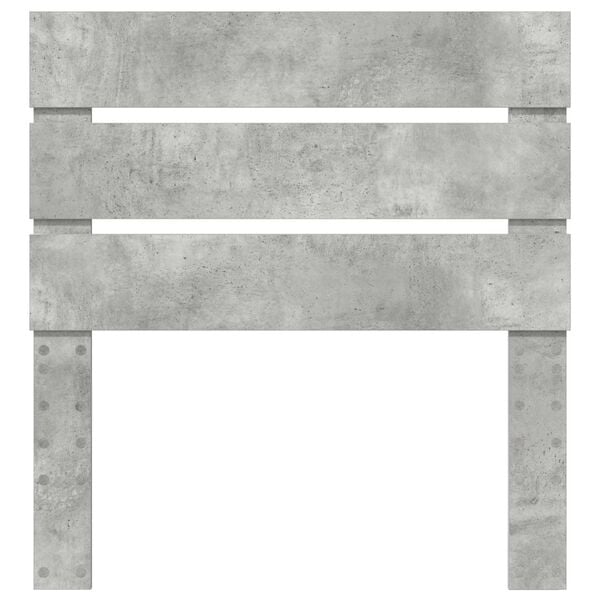 vidaXL Čelo postele Betonově &scaron;ed&aacute; 75 cm kompozitn&iacute; dřevo