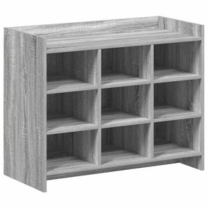 vidaXL Skř&iacute;ň na obuv &Scaron;ed&yacute; Sonoma 85 x 39,5 x 70 cm Kompozitn&iacute; dřevo