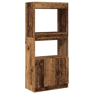 vidaXL Skř&iacute;ň highboard old wood 63 x 33 x 140 cm kompozitn&iacute; dřevo