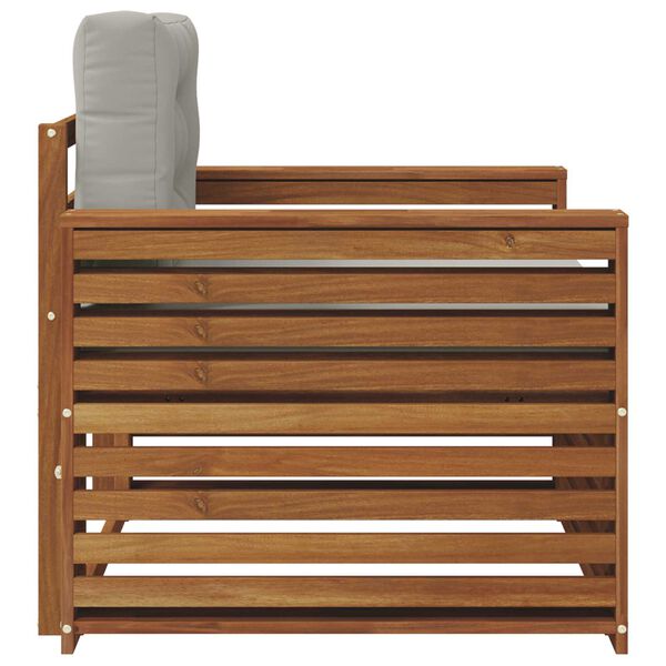 vidaXL Venkovn&iacute; pohovkov&aacute; souprava Masivn&iacute; ak&aacute;ciov&eacute; dřevo a polyester