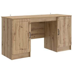 vidaXL Stůl Dub artisan 142,5 x 50 x 75 cm Kompozitn&iacute; dřevo