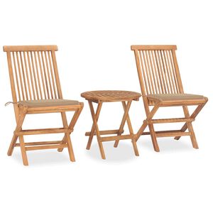 vidaXL 3d&iacute;ln&yacute; skl&aacute;dac&iacute; zahradn&iacute; j&iacute;deln&iacute; set s podu&scaron;kou masivn&iacute; teak