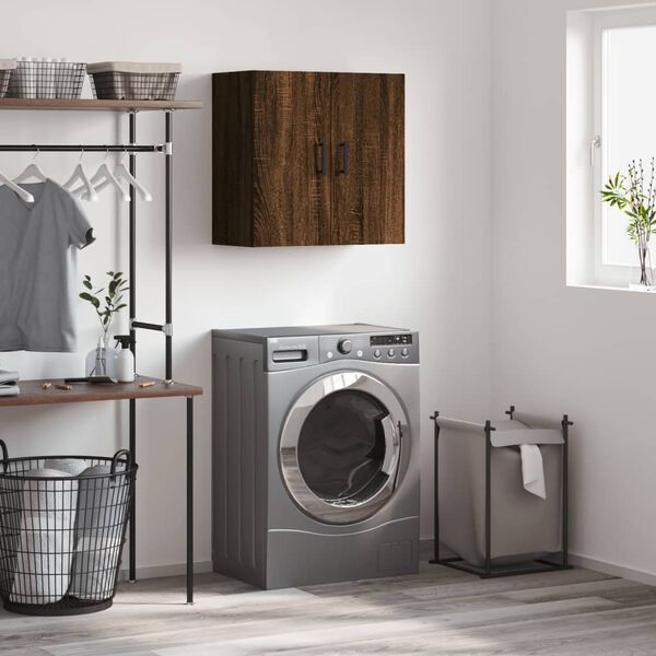 vidaXL N&aacute;stěnn&aacute; skř&iacute;ňka hněd&yacute; dub 60 x 31 x 60 cm kompozitn&iacute; dřevo