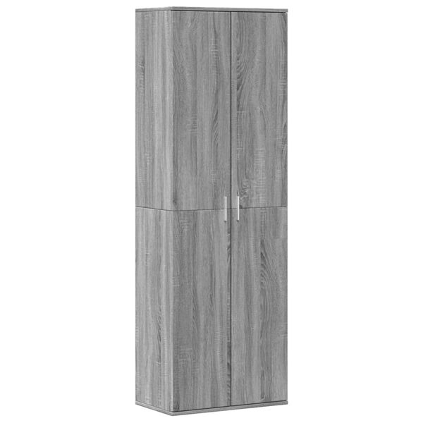 vidaXL Skř&iacute;ň highboard &scaron;ed&aacute; sonoma 60 x 35 x 180 cm kompozitn&iacute; dřevo