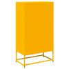 vidaXL Skř&iacute;ň highboard hořčicově žlut&aacute; 68x39x123 cm ocel