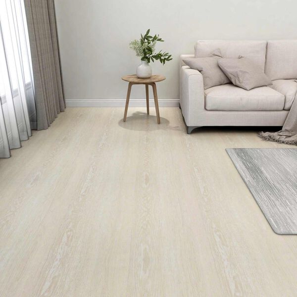 vidaXL Podlahov&aacute; prkna 55 pcs B&eacute;žov&aacute; 5,11 m&sup2; PVC