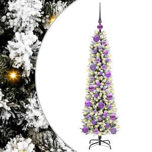 vidaXL Uměl&yacute; v&aacute;nočn&iacute; stromeček B&iacute;l&aacute; 120 cm PVC, kov a plast
