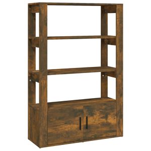 vidaXL Př&iacute;born&iacute;k kouřov&yacute; dub 80x30x119,5 cm kompozitn&iacute; dřevo