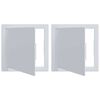 vidaXL Přístupové panely 2 pcs Bílá 15 x 15 x 2 cm ABS plast