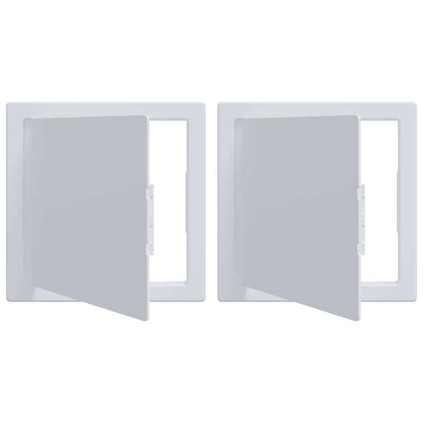 vidaXL Přístupové panely 2 pcs Bílá 15 x 15 x 2 cm ABS plast