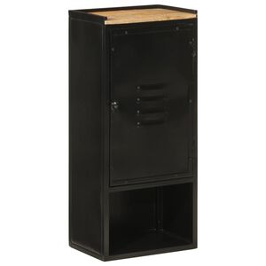 vidaXL Koupelnov&aacute; skř&iacute;ňka 40 x 27 x 90 cm železo a masivn&iacute; mangovn&iacute;k