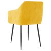 vidaXL J&iacute;deln&iacute; židle 2 ks hořčicově žlut&eacute; samet
