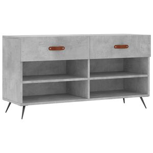 vidaXL Botn&iacute;k betonově &scaron;ed&yacute; 102 x 35 x 55 cm kompozitn&iacute; dřevo