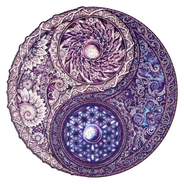 UNIDRAGON 350d&iacute;ln&eacute; dřevěn&eacute; puzzle Overarching Opposites 33 x 33 cm