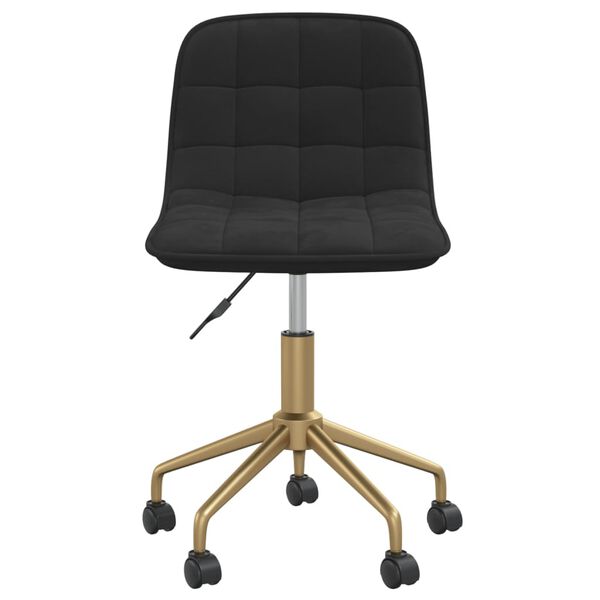 vidaXL Otočn&eacute; j&iacute;deln&iacute; židle 2 ks čern&eacute; samet