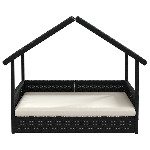 vidaXL Ps&iacute; bouda s pol&scaron;t&aacute;řem polyratan