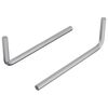 vidaXL &Scaron;estihrann&yacute; kl&iacute;č 2 pcs Stř&iacute;brn&aacute; 32 x 86 mm Ocel
