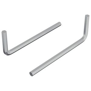 vidaXL &Scaron;estihrann&yacute; kl&iacute;č 2 pcs Stř&iacute;brn&aacute; 32 x 86 mm Ocel