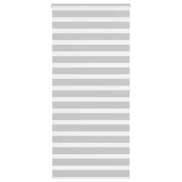 vidaXL Zebra roleta světle šedá 95x200 cm šířka látky 90,9cm polyester