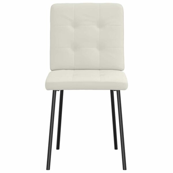 vidaXL J&iacute;deln&iacute; židle 4 ks kr&eacute;mov&eacute; samet