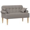 vidaXL Pohovka s knofl&iacute;kov&yacute;m pro&scaron;&iacute;v&aacute;n&iacute;m Taupe 120 x 65 x 79 cm Textil