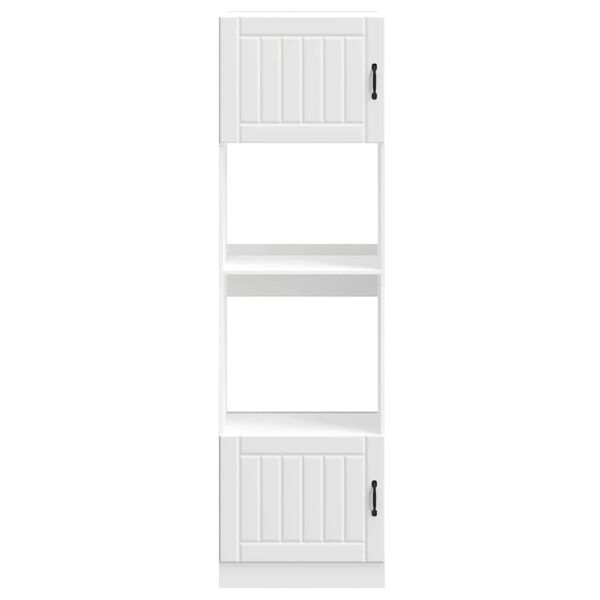 vidaXL Peč&iacute;c&iacute; skř&iacute;ňky 2 ks "Lucca" b&iacute;l&eacute;, z uměl&eacute;ho dřeva