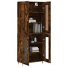 vidaXL Skř&iacute;ň highboard kouřov&yacute; dub 69,5 x 34 x 180 cm kompozitn&iacute; dřevo