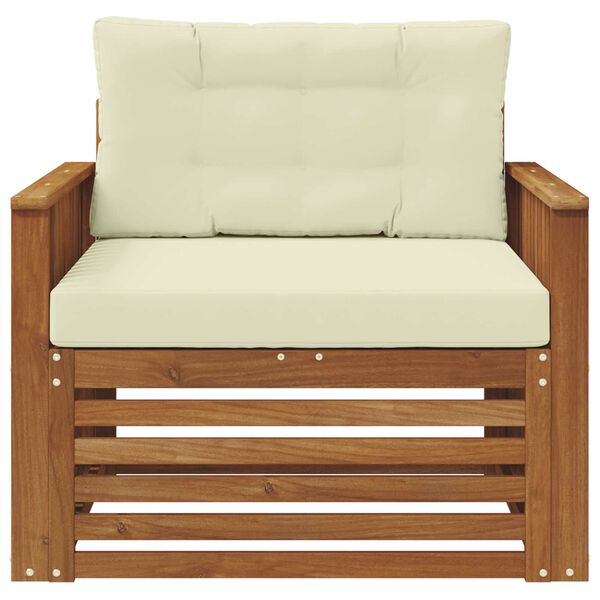 vidaXL Venkovn&iacute; pohovkov&aacute; souprava Masivn&iacute; ak&aacute;ciov&eacute; dřevo a polyester