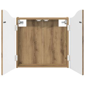 vidaXL Skř&iacute;ň na terče Dub artisan 56 x 12 x 63 cm Kompozitn&iacute; dřevo