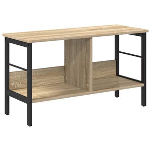 vidaXL Knihovna 2 &uacute;rovn&iacute; 82 x 32 x 47 cm Kompozitn&iacute; dřevo Sonoma dub
