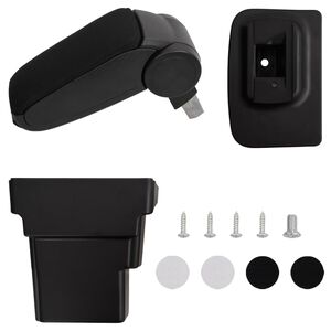 vidaXL Loketní opěrka do auta černá 17 x 32 x (37–53) cm ABS