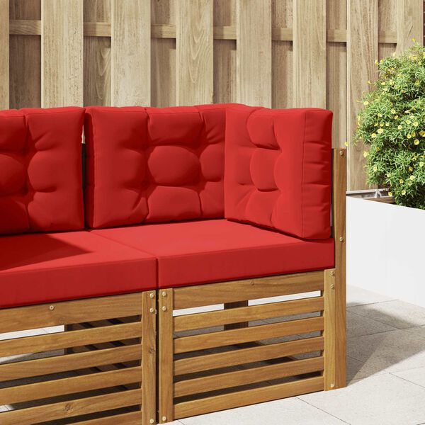 vidaXL Venkovn&iacute; pol&scaron;t&aacute;ř na pohovku 3 pcs Červen&aacute; Polyester