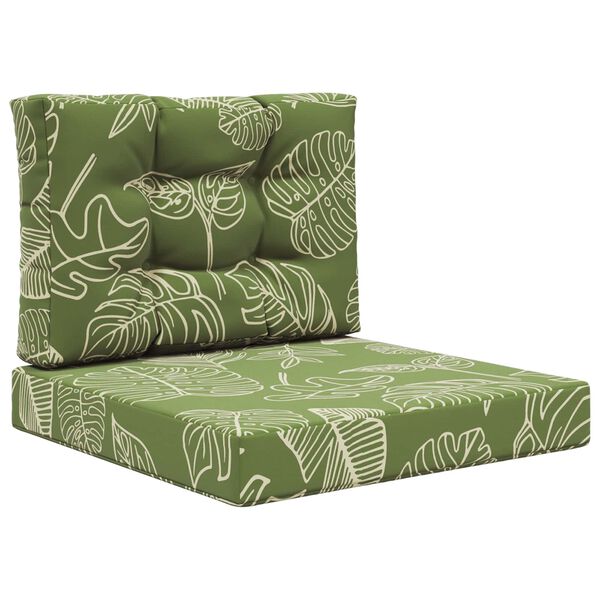 vidaXL Venkovn&iacute; pol&scaron;t&aacute;ř na pohovku 2 pcs Listov&yacute; design Polyester