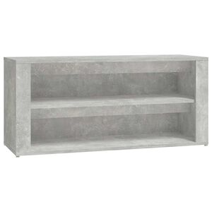 vidaXL Botn&iacute;k betonově &scaron;ed&yacute; 100 x 35 x 45 cm kompozitn&iacute; dřevo