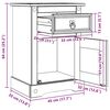 vidaXL Nočn&iacute; stolek B&iacute;l&aacute; 45 x 35 x 64 cm Masivn&iacute; borov&eacute; dřevo