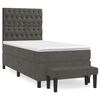 vidaXL Box spring postel s matrac&iacute; tmavě &scaron;ed&aacute; 100x200 cm samet