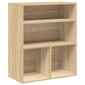 vidaXL Knihovna dub sonoma 60x30x71,5 cm kompozitn&iacute; dřevo