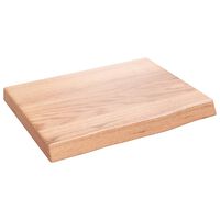 vidaXL Koupelnová deska hnědá 40x30x(2-4) cm ošetřený masivní dřevo