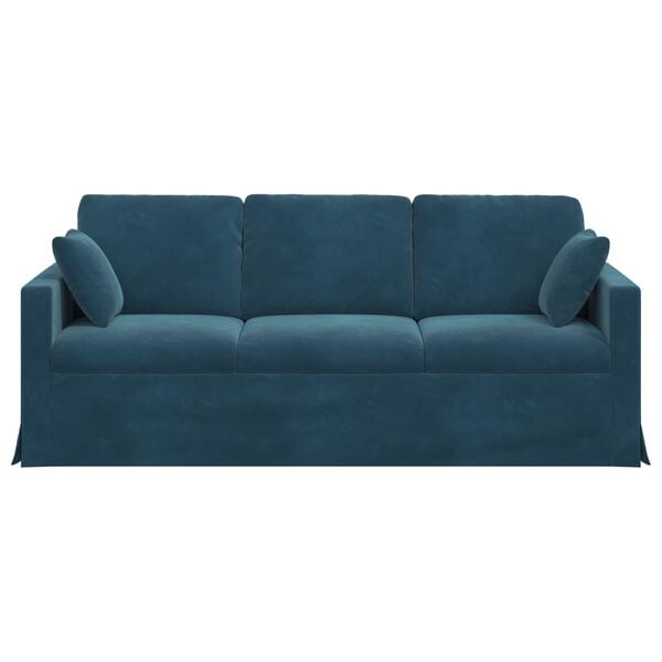 vidaXL Pohovka Modr&aacute; 198 x 78 x 80 cm samet