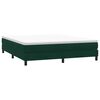 vidaXL Postel Box Spring bez matrace tmavě zelen&aacute; 180x210 cm samet