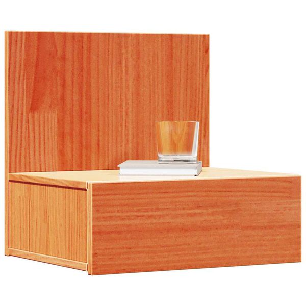 vidaXL Nočn&iacute; stolek se z&aacute;suvkou 2 pcs Voskově hněd&aacute; 42 x 32,5 x 40 cm