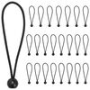 vidaXL Bungee &scaron;ňůry s kuličkami 24 ks Čern&aacute; 4 mm x 22 cm Polypropylen