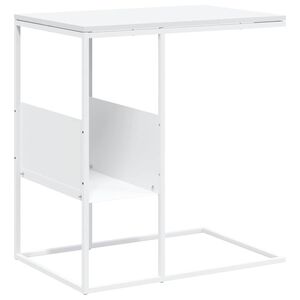vidaXL Odkl&aacute;dac&iacute; stolek b&iacute;l&yacute; 55 x 36 x 59,5 cm kompozitn&iacute; dřevo