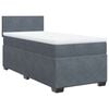vidaXL Box spring postel s matrac&iacute; tmavě &scaron;ed&aacute; 100x200 cm samet