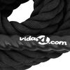 vidaXL Bojov&eacute; lano čern&eacute; 9 m 6,8 kg polyester