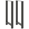vidaXL Nohy barov&eacute;ho stolu antracitov&eacute; 2 ks 60 x (110-111) cm ocelov&eacute;